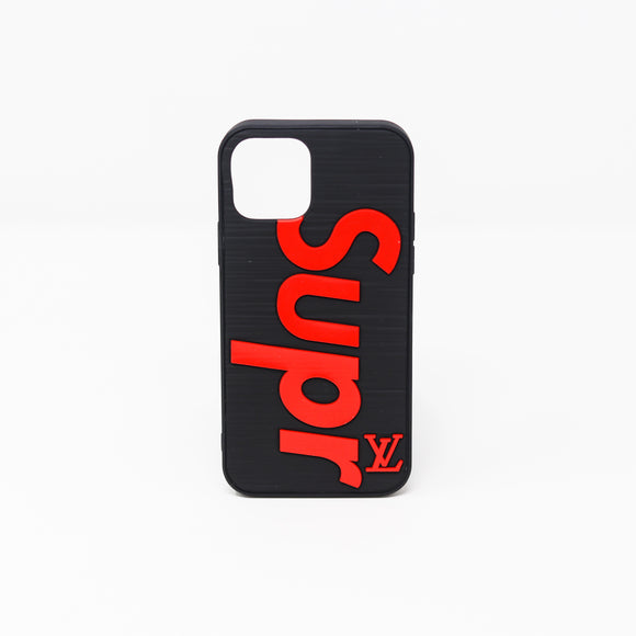 Red on Black Phone Case